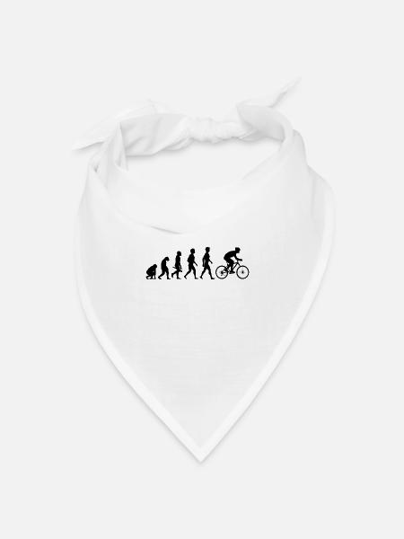 fahrrad mountainbike bicycle bike rennrad4 - Bandana Dreieckstuch - Weiß