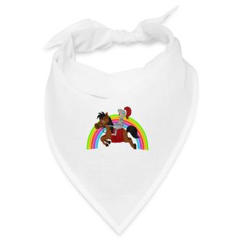 Ritter Knight - Bandana Dreieckstuch - Weiß - Vorne