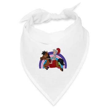 Ritter Knight - Bandana Dreieckstuch - Weiß - Vorne