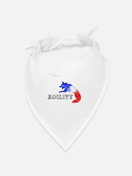 Beweglichkeit Grenze Frankreich - Bandana Dreieckstuch - Weiß