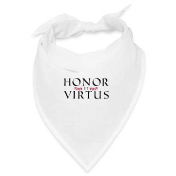 Honor Virtus 1 - Bandana Dreieckstuch - Weiß - Vorne