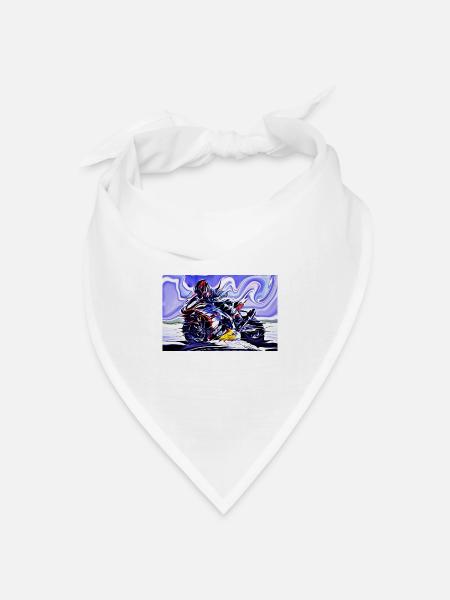 Fullspeed On Two Wheels color - Bandana Dreieckstuch - Weiß