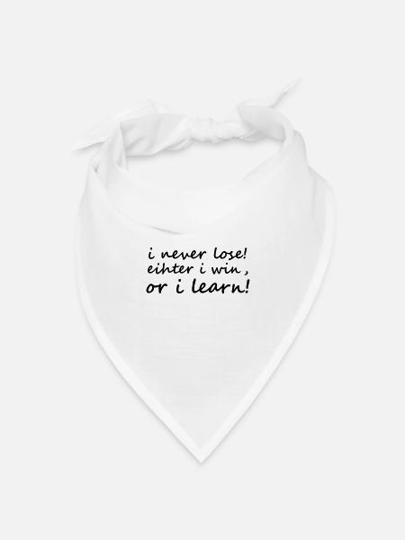 Motivation - Bandana Dreieckstuch - Weiß