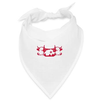 schweiz - Bandana Dreieckstuch - Weiß - Vorne