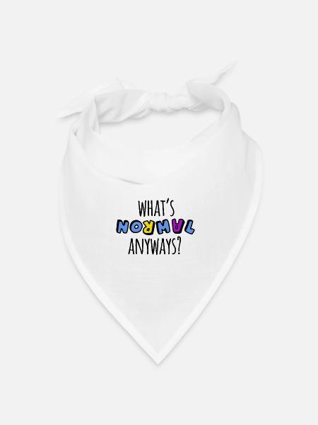 Mental Health Awareness T Shirt - Bandana Dreieckstuch - Weiß