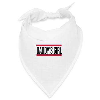daddy´s girl - Bandana Dreieckstuch - Weiß - Vorne
