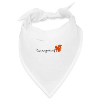 Oachkatzlschwoaf - Eichhörnchen - Eichkätzchen - Bandana Dreieckstuch - Weiß - Vorne