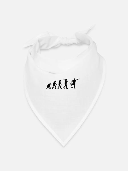 Evolution Fussball - Bandana Dreieckstuch - Weiß