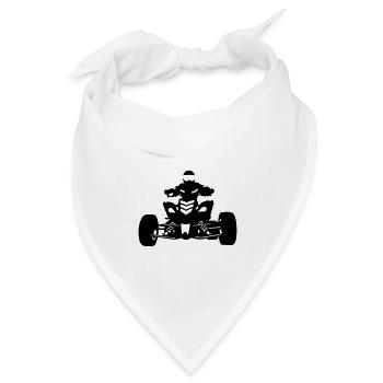 Quad - Bandana Dreieckstuch - Weiß - Vorne