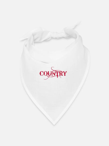 Country - Bandana Dreieckstuch - Weiß