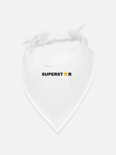 Superstar - Bandana Dreieckstuch - Weiß