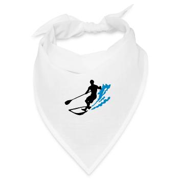 stand up paddling - Bandana Dreieckstuch - Weiß - Vorne