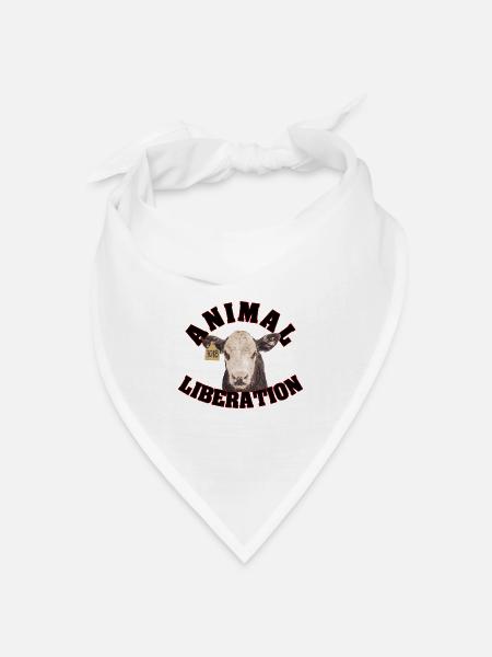 Animal Liberation - Bandana Dreieckstuch - Weiß