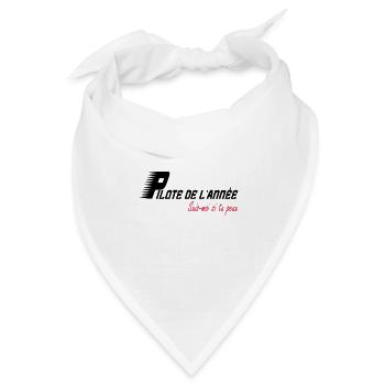 Pilote de l'année suis moi si tu peux - Bandana Dreieckstuch - Weiß - Vorne