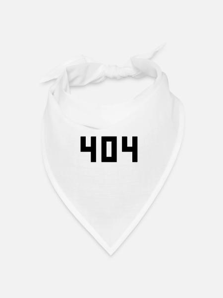 cool error 404 fehlermeldung falsch kein internet - Bandana Dreieckstuch - Weiß