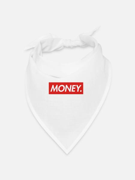 MONEY - Bandana Dreieckstuch - Weiß