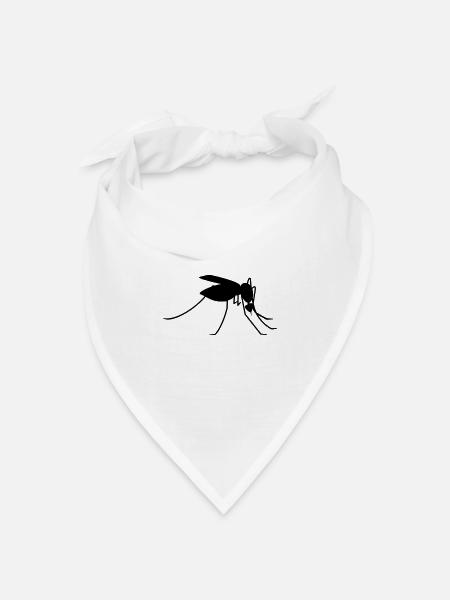 Schnake / gnat 1c - Bandana Dreieckstuch - Weiß