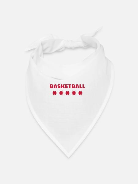 Basketball - Basket ball - Basket-ball - Baskette - Bandana Dreieckstuch - Weiß