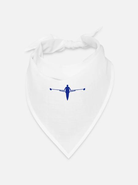 Rudern - Bandana Dreieckstuch - Weiß
