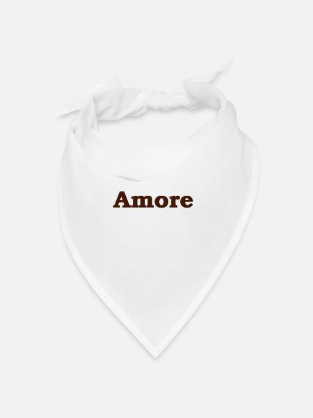 Amore - Bandana Dreieckstuch - Weiß