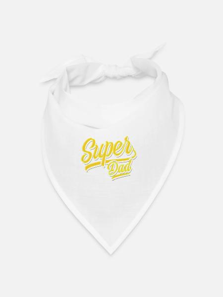 Super Dad - Super Papa - Vatertag - Bester Papa - Bandana Dreieckstuch - Weiß