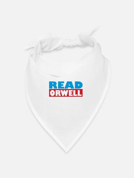 Read Orwell - Bandana Dreieckstuch - Weiß