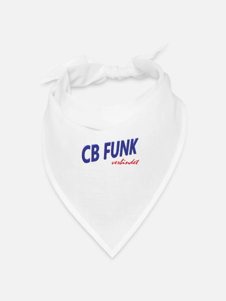 CB Funk verbindet - Bandana Dreieckstuch - Weiß