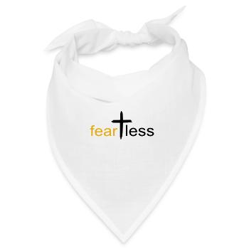 fearless gold by csDesign - Bandana Dreieckstuch - Weiß - Vorne