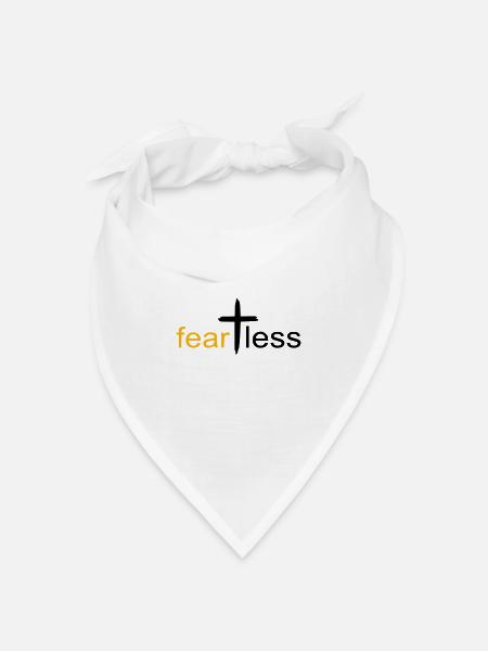 fearless gold by csDesign - Bandana Dreieckstuch - Weiß