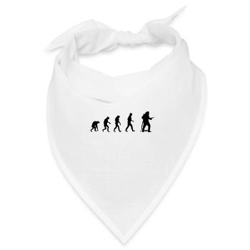Feuerwehrmann Evolution Freiwillige Feuerwehr - Bandana Dreieckstuch - Weiß - Vorne