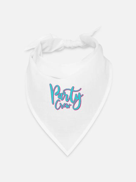 Partycrew / Party Crew - Bandana Dreieckstuch - Weiß