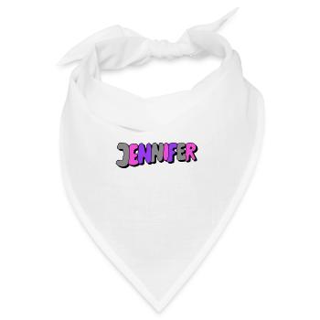 Jennifer - Bandana Dreieckstuch - Weiß - Vorne