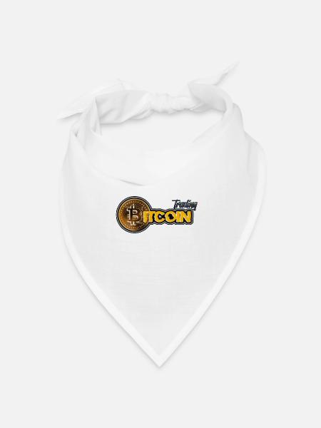 Bitcoin Trading - Bandana Dreieckstuch - Weiß