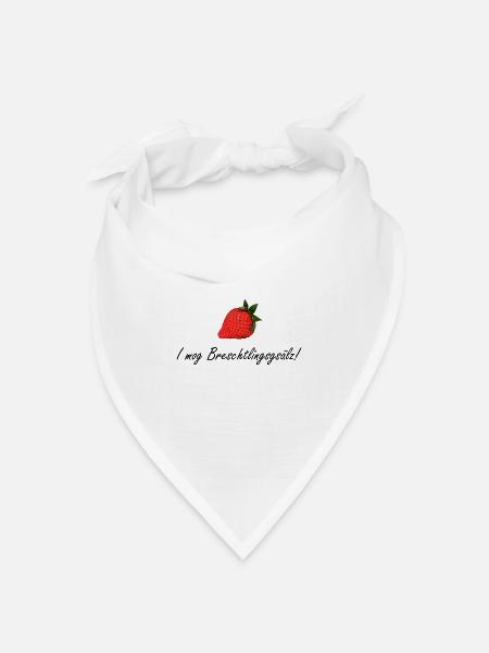 I mog Breschtlingsgsälz - Bandana Dreieckstuch - Weiß