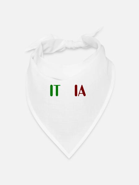 Italia - Bandana Dreieckstuch - Weiß