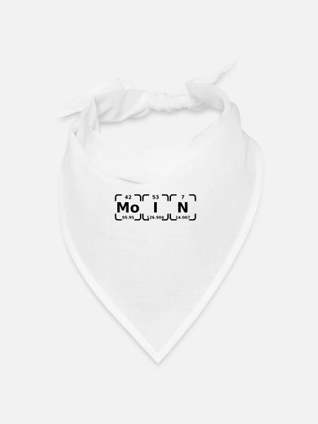Moin Periodensystem - Bandana Dreieckstuch - Weiß