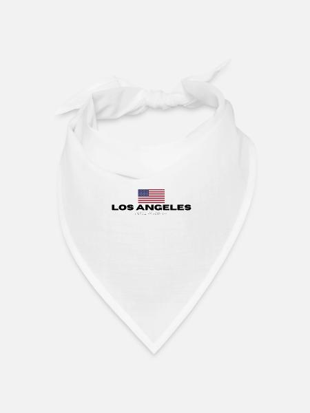 Los Angeles - Bandana Dreieckstuch - Weiß
