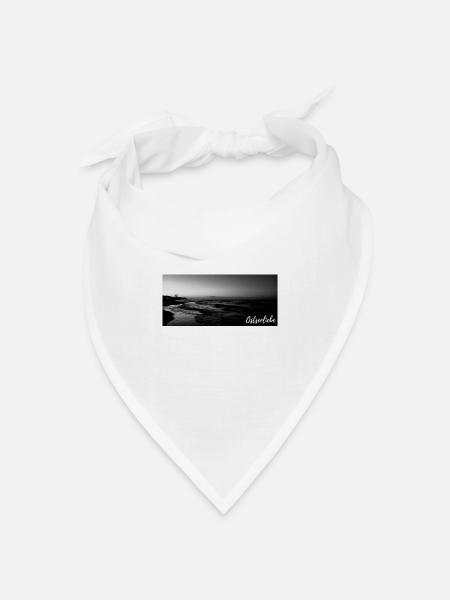 Sonnenuntergang - Bandana Dreieckstuch - Weiß