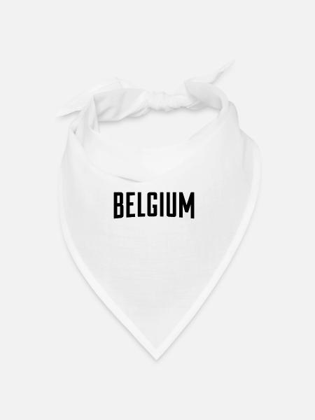 Belgien Belgien WK - Bandana Dreieckstuch - Weiß