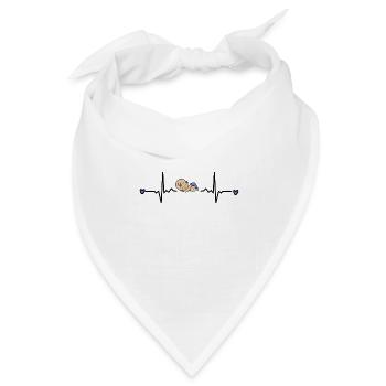 Baby - Bandana Dreieckstuch - Weiß - Vorne