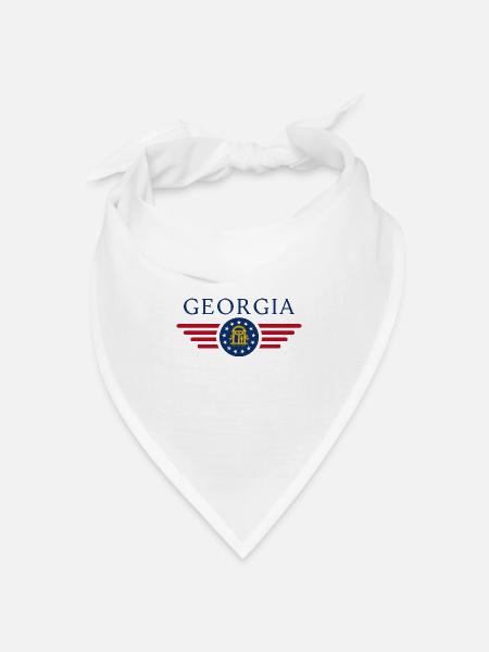 Georgia - Bandana Dreieckstuch - Weiß