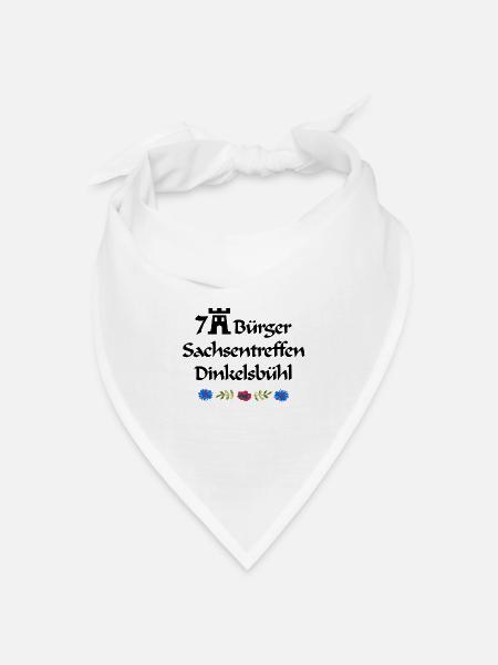 Siebenbürger Sachsentreffen Dinkelsbühl Design - Bandana Dreieckstuch - Weiß