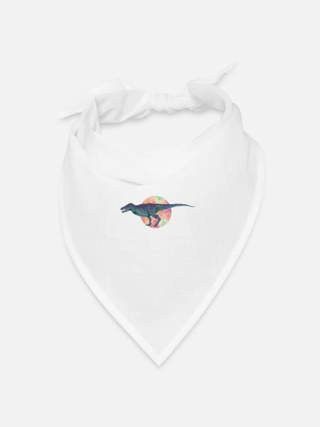 Tyrannosaurus Rex Mächtiges Raubtier - Bandana Dreieckstuch - Weiß