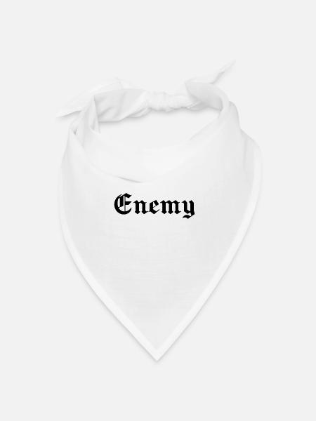 Enemy - Bandana Dreieckstuch - Weiß
