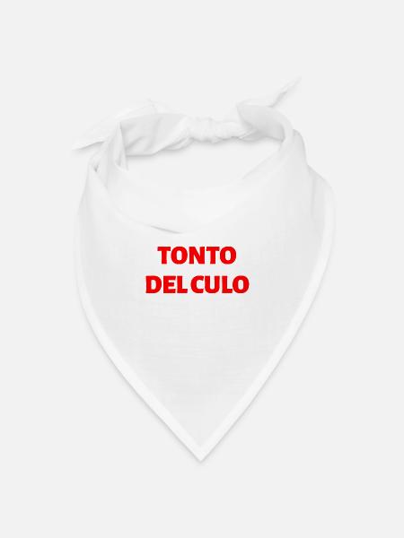 Spanische Sprache - Bandana Dreieckstuch - Weiß