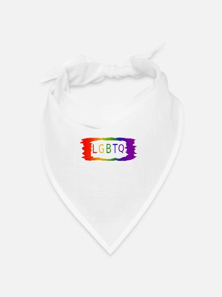 LGBTQ - Bandana Dreieckstuch - Weiß