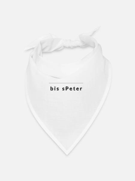 später - Bandana Dreieckstuch - Weiß