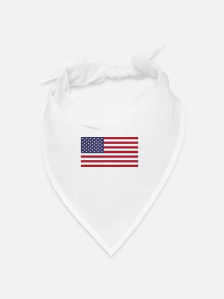 Flag-Kollektion - the United States - Bandana Dreieckstuch - Weiß