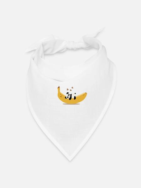 Banana Panda - Bandana Dreieckstuch - Weiß
