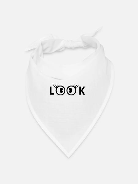 Look - Bandana Dreieckstuch - Weiß